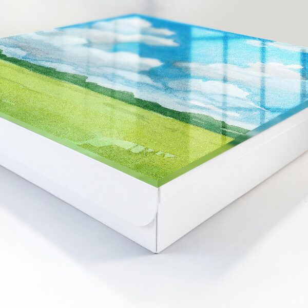 Schlüsselkasten mit Sommerlandschaft-Motiv