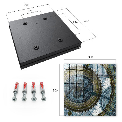 Schlüsselbox mit geometrischem Mandala-Motiv