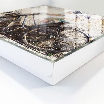 Schlüsselbox zur Wandmontage mit Motiv Kinder und Fahrrad