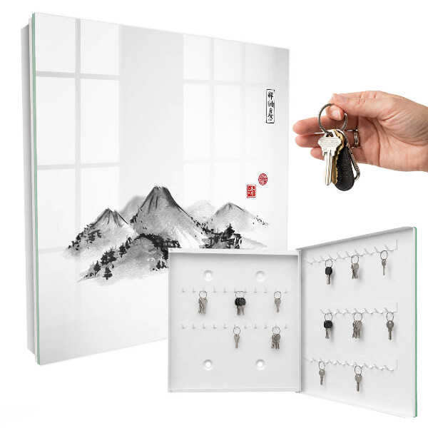 Schlüsselbox mit Motiv Japanische Berge