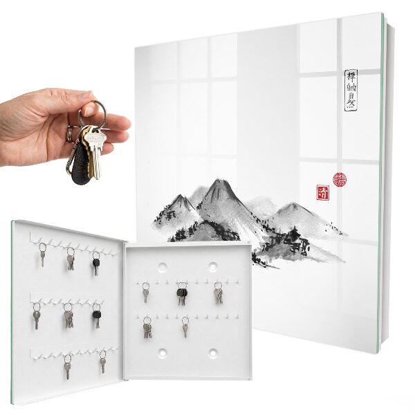 Schlüsselbox mit Motiv Japanische Berge