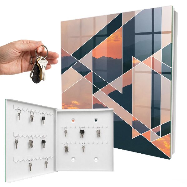 Schlüsselbox für die Wand im Design Westliche Berge