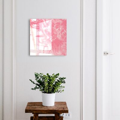 Wand-Schlüsselbox in Rosa Schaum