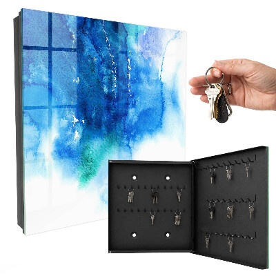 Schlüsselkasten mit Motiv Blaue Wellen