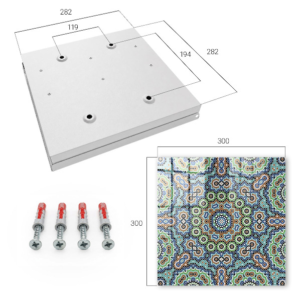 Schlüsselbox zur Wandmontage Design Mosaik der Farben
