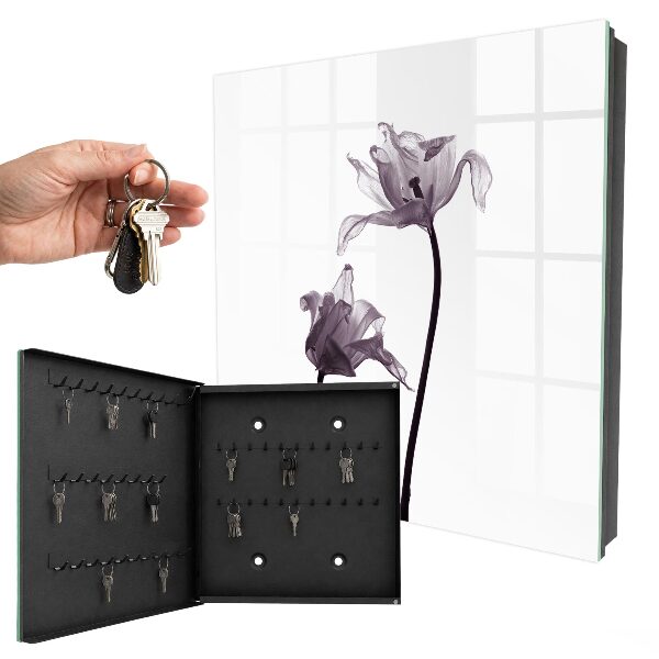 Schlüsselbox im minimalistischen Blumendesign