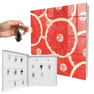 Schlüsselkasten mit Motiv Grapefruitscheiben