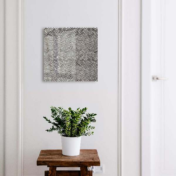 Schlüsselbox für die Wand mit dynamischem Zickzacklinien-Design