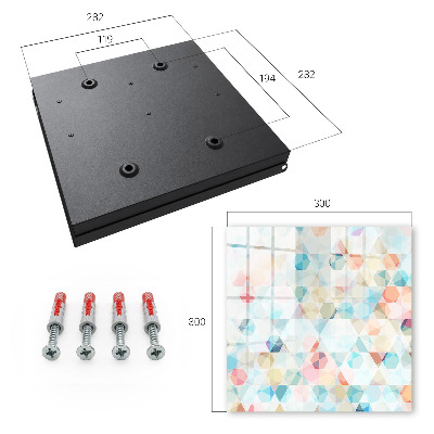 Schlüsselbox mit geometrischem Muster