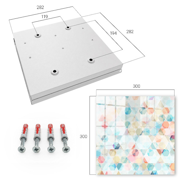 Schlüsselbox mit geometrischem Muster
