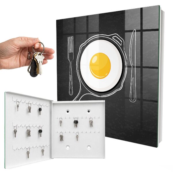 Schlüsselbox zur Wandmontage Design Spiegelei