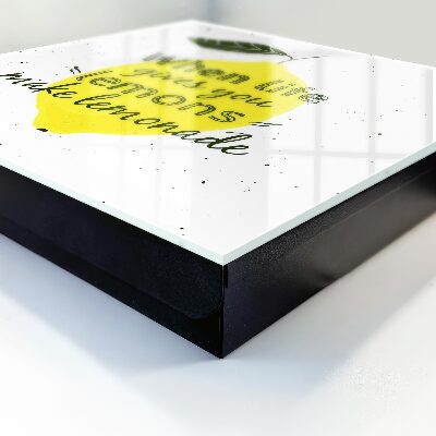 Schlüsselbox mit Zitronenmotiv