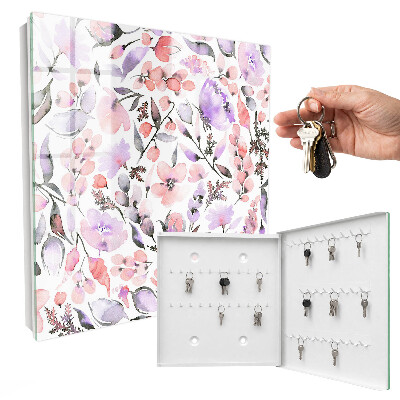 Schlüsselbox im Design Pastellblumen