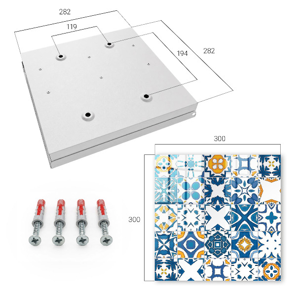 Schlüsselbox mit geometrischem Muster