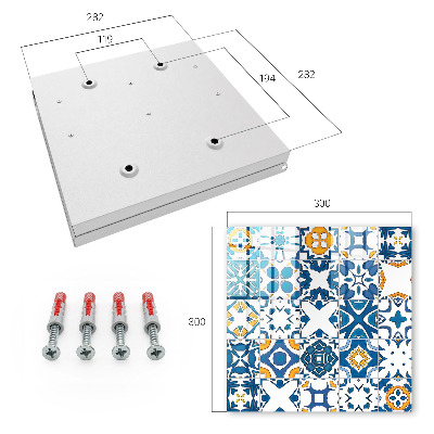 Schlüsselbox mit geometrischem Muster