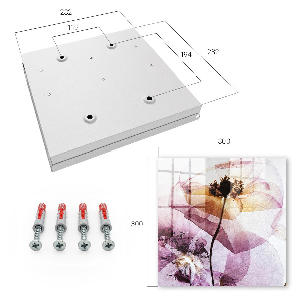 Schlüsselbox für die Wand im Design florale Eleganz