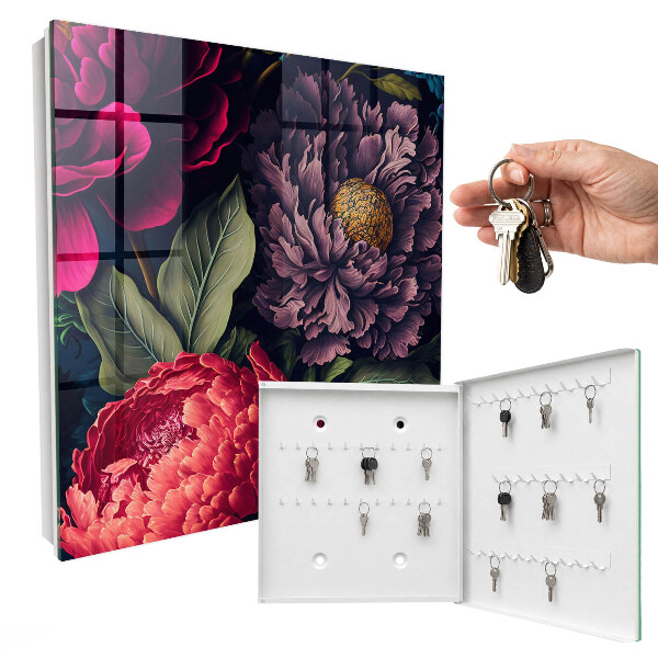 Schlüsselkasten mit Blumen des Luxus Design