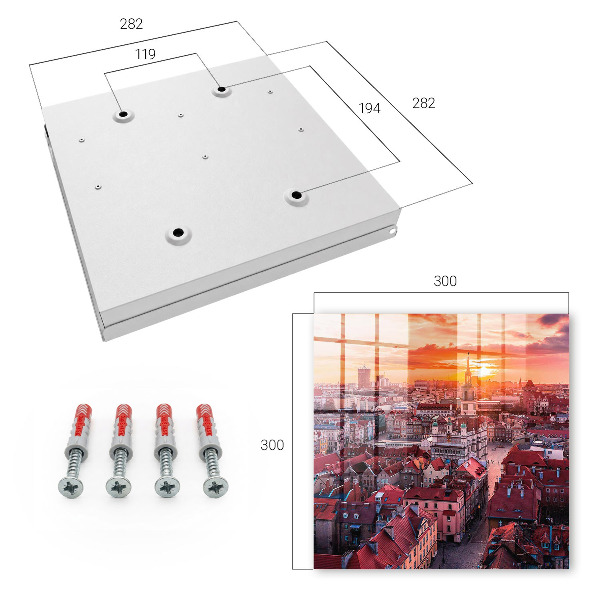Schlüsselbox mit Sonnenuntergang-Motiv