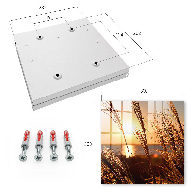 Schlüsselbox für die Wand mit Sonnenuntergang-Motiv