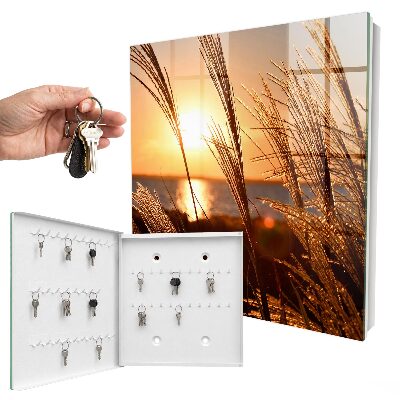 Schlüsselbox für die Wand mit Sonnenuntergang-Motiv