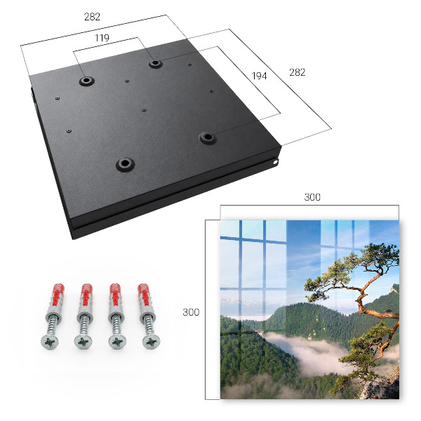 Schlüsselbox für die Wand mit Motiv Berglandschaft