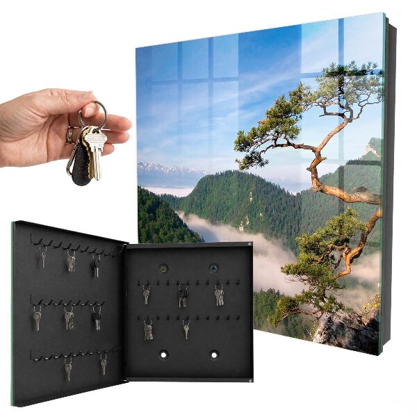 Schlüsselbox für die Wand mit Motiv Berglandschaft