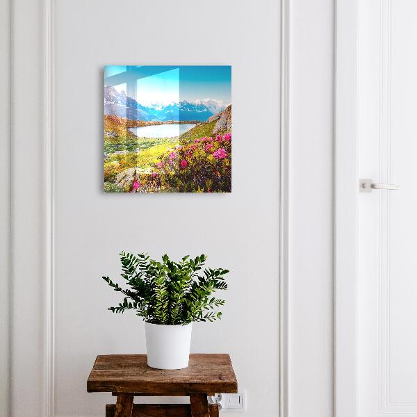 Schlüsselbox für die Wand mit Berglandschaft Motiv