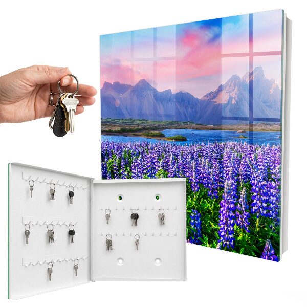 Schlüsselbox mit Berglandschaft Motiv