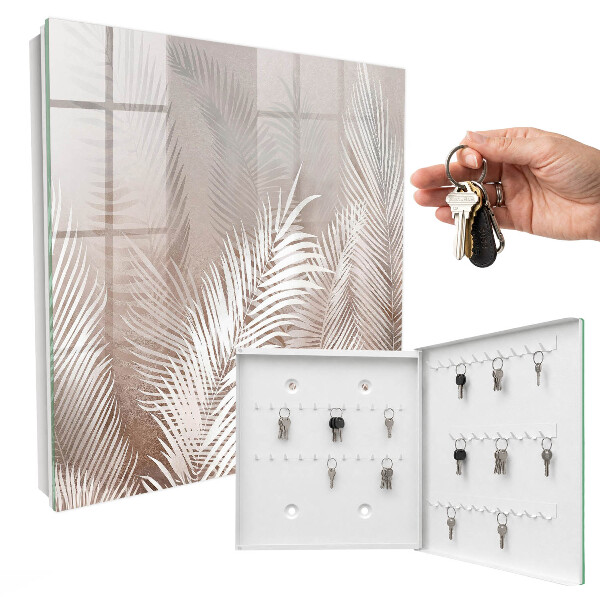 Schlüsselbox zur Wandmontage Design Blätter der Eleganz