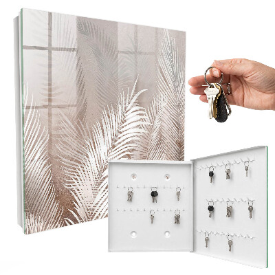 Schlüsselbox zur Wandmontage Design Blätter der Eleganz