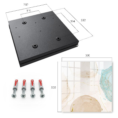 Schlüsselbox zur Wandmontage im Design Subtile Abstraktion