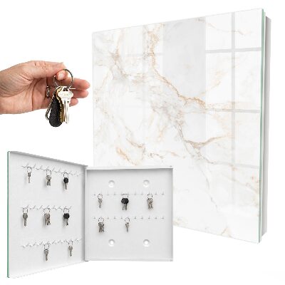 Schlüsselbox für die Wand in Marmoroptik