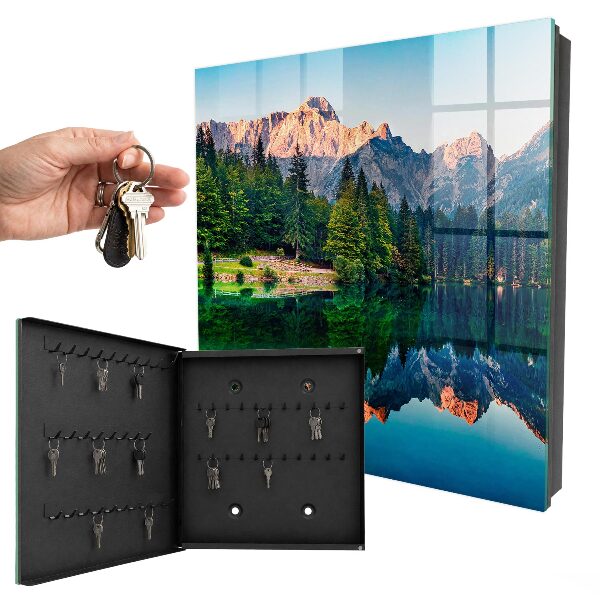 Schlüsselkasten mit Berglandschaft-Motiv