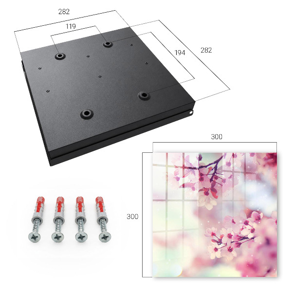 Schlüsselbox für die Wand mit Motiv Der Zauber der Blumen