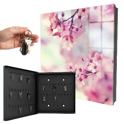 Schlüsselbox für die Wand mit Motiv Der Zauber der Blumen