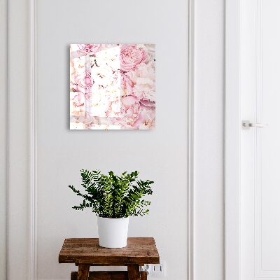 Schlüsselbox für die Wand im Pastellblumen-Design
