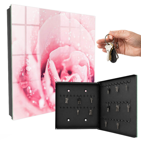 Schlüsselbox für die Wand in der Ausführung Rosa Delikatesse