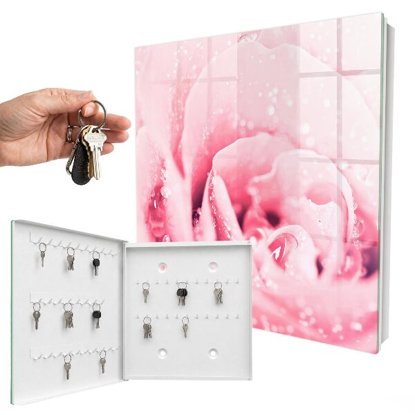 Schlüsselbox für die Wand in der Ausführung Rosa Delikatesse