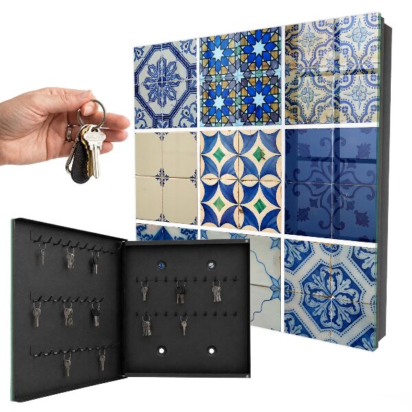 Schlüsselbox mit Azulejos-Fliesen-Motiv