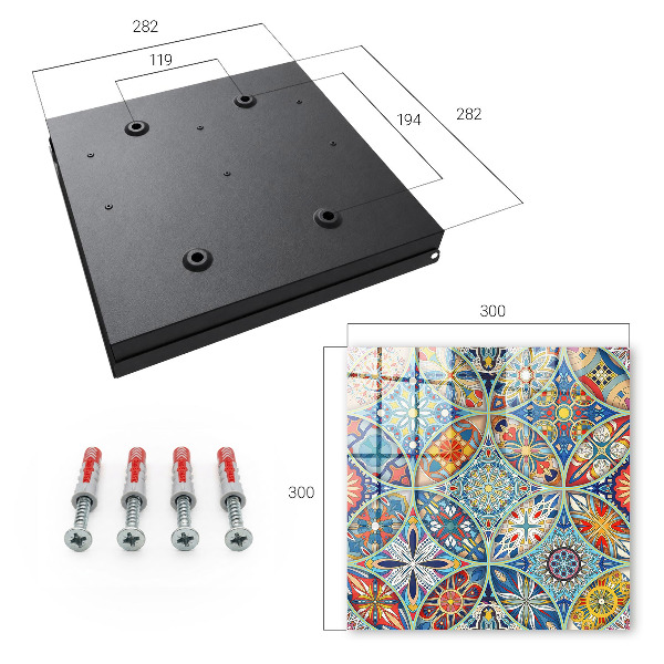 Schlüsselkasten mit Mosaik der Farben Design