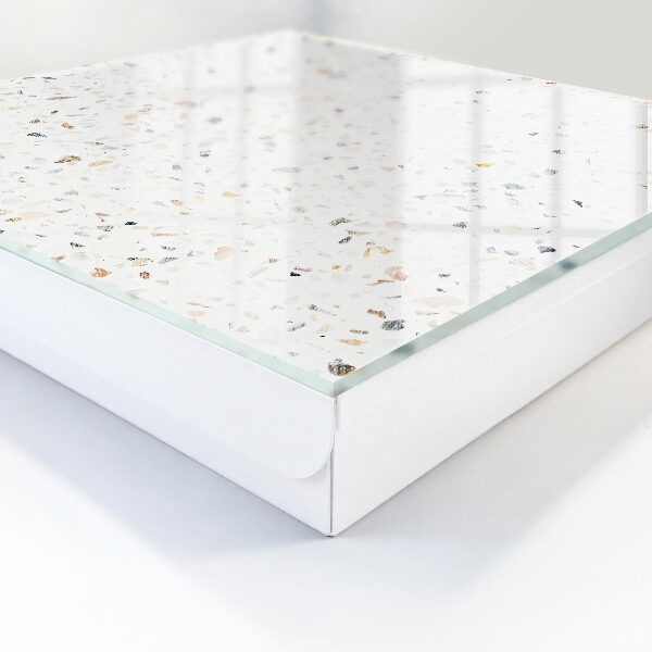 Schlüsselbox zur Wandmontage in heller Terrazzo-Optik