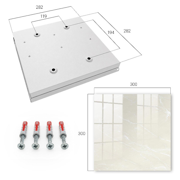 Schlüsselbox in eleganter Marmoroptik