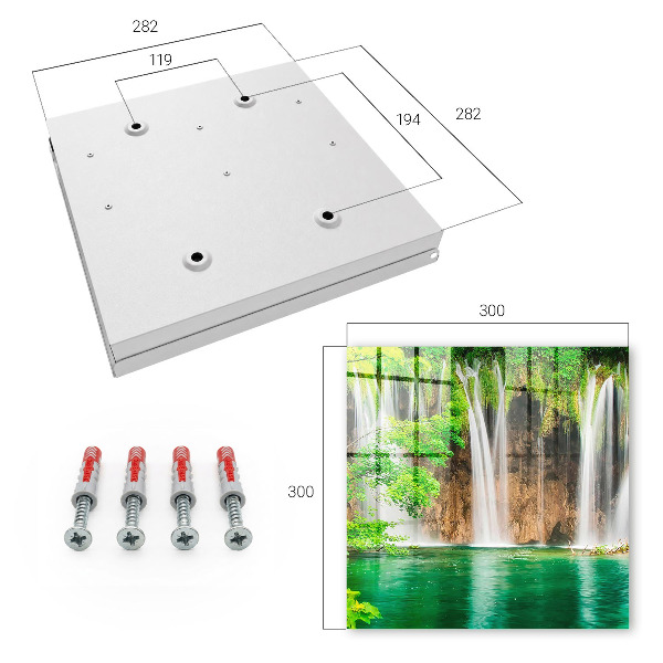 Schlüsselbox für die Wand Motiv Grüner Wasserfall
