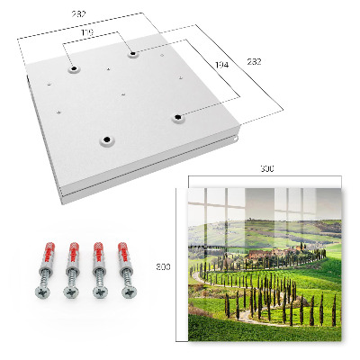 Schlüsselbox mit Motiv Toskana-Landschaft
