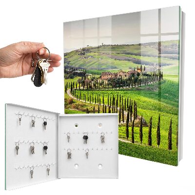 Schlüsselbox mit Motiv Toskana-Landschaft