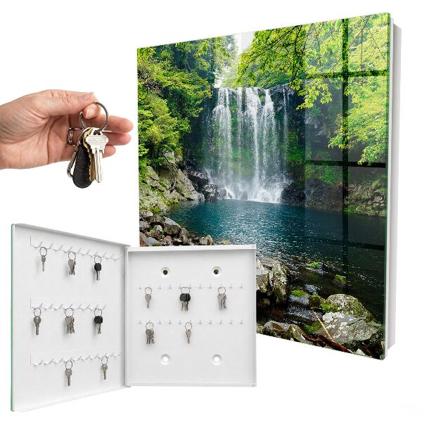 Schlüsselkasten mit Motiv natürlicher Wasserfall
