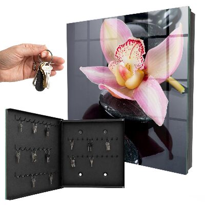 Schlüsselbox zur Wandmontage Orchideensteine