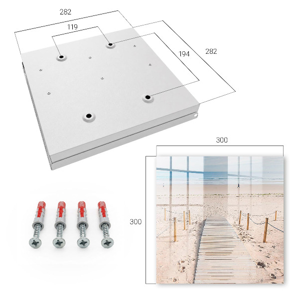 Schlüsselbox mit Meeresstrand-Motiv