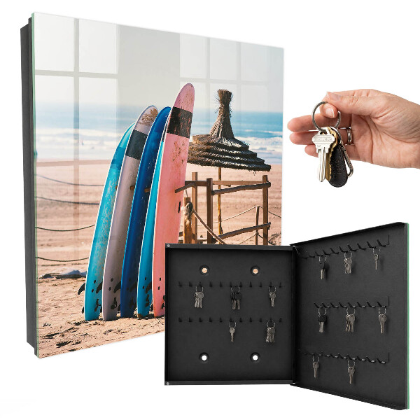 Schlüsselbox im Design von Strand-Surfbrettern