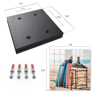 Schlüsselbox im Design von Strand-Surfbrettern